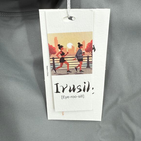 Irusil Women's Pull-On High Waist Active Skirt Regular Fit Pockets Size 3XL Gray - Picture 5 of 9